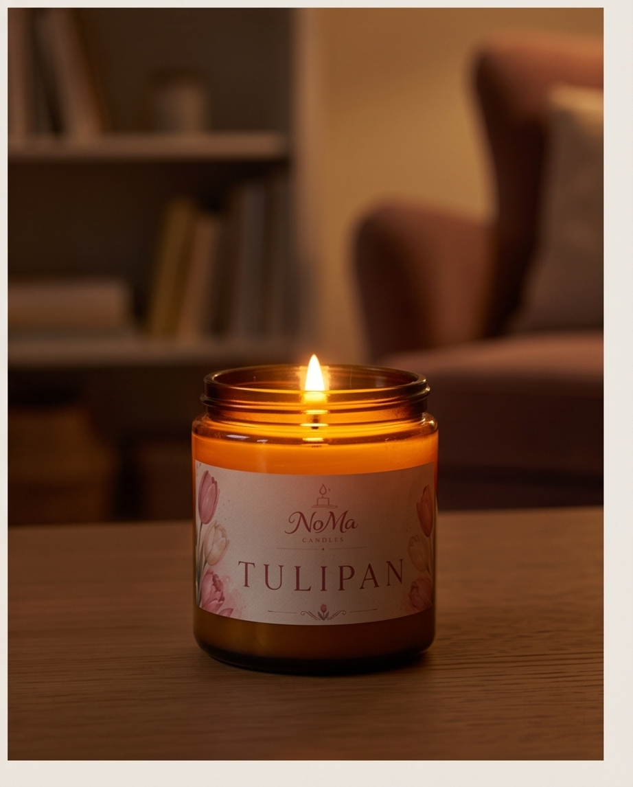 Tulipan - świeca sojowa 120ml