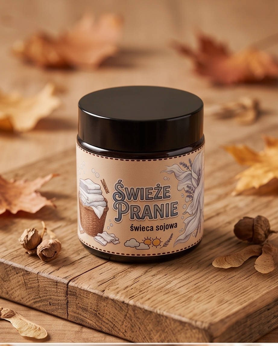 "Świeże Pranie" - Świeca sojowa 120ml