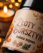 "Złoty Bursztyn" - Świeca sojowa 120ml
