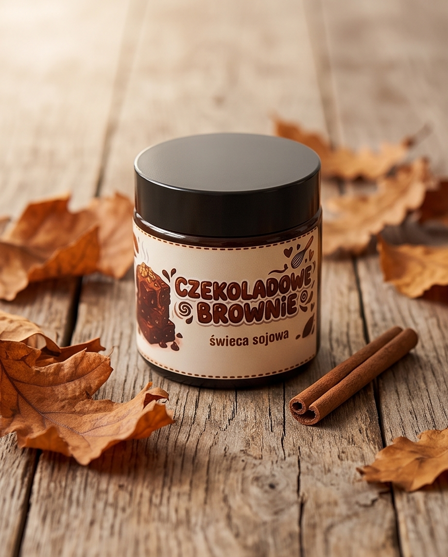"Czekoladowe Brownie" - Świeca sojowa 120ml