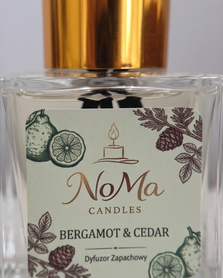 Dyfuzor zapachowy BERGAMOT & CEDAR - 50ml
