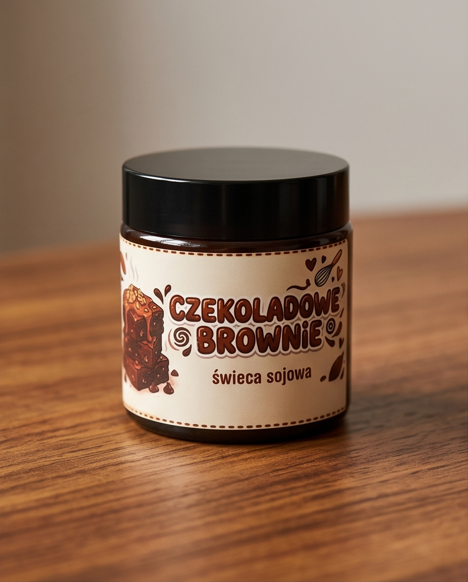 "Czekoladowe Brownie" - Świeca sojowa 120ml