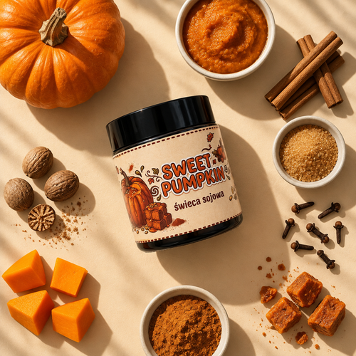 "Sweet Pumpkin" - Świeca sojowa 120ml