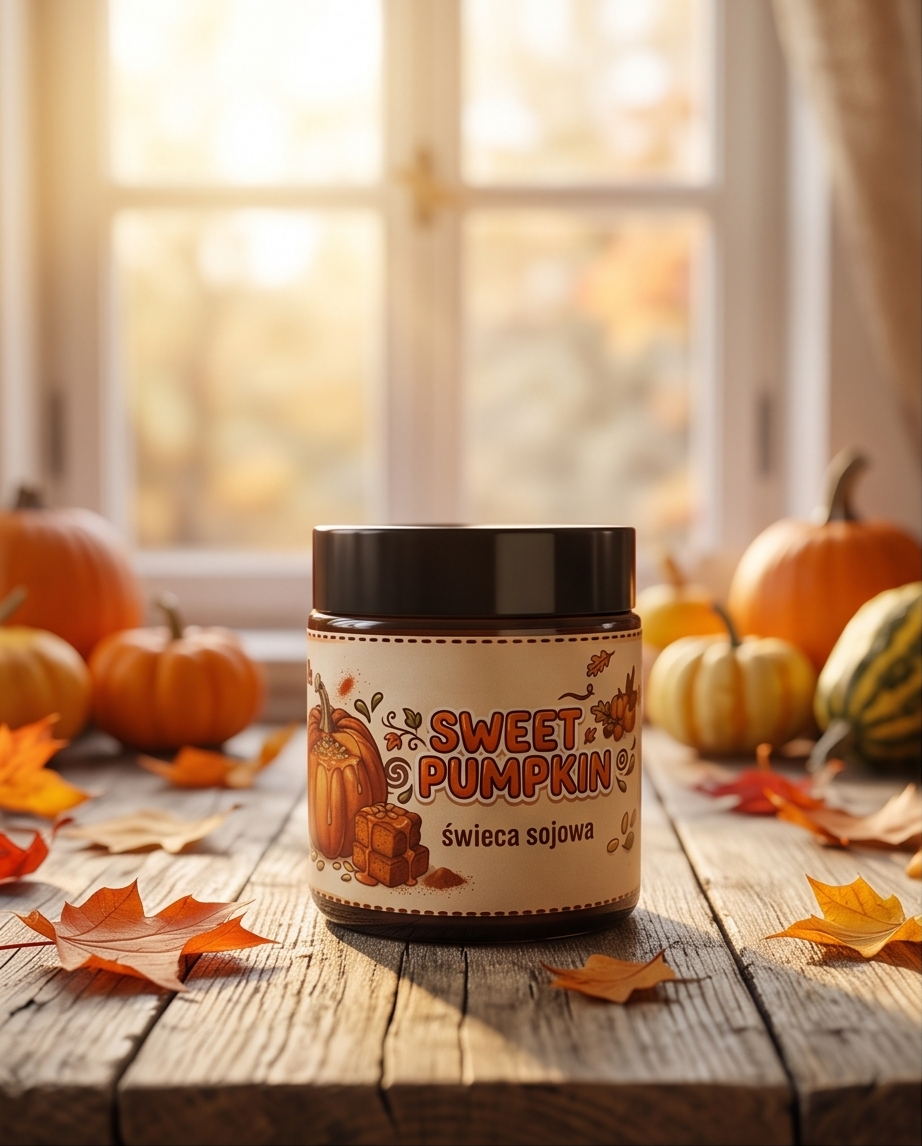 "Sweet Pumpkin" - Świeca sojowa 120ml