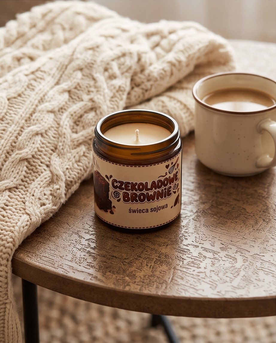 "Czekoladowe Brownie" - Świeca sojowa 120ml