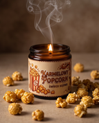 "Karmelowy Popcorn" - Świeca sojowa 120ml