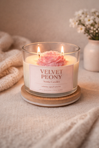 VELVET PEONY - świeca na Dzień Kobiet
